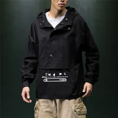 Oversized hooded loose jacket