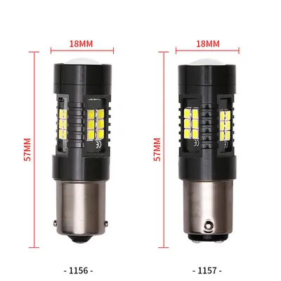 Automotive LED turn signal 1156 1157 BA15S 2835 3030 21SMD S25 reversing brake light