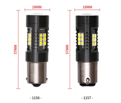 Automotive LED turn signal 1156 1157 BA15S 2835 3030 21SMD S25 reversing brake light
