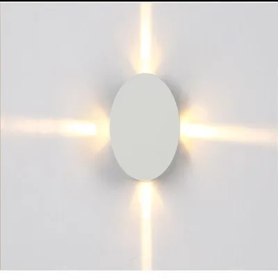 Modern simple square round LED aluminum wall light