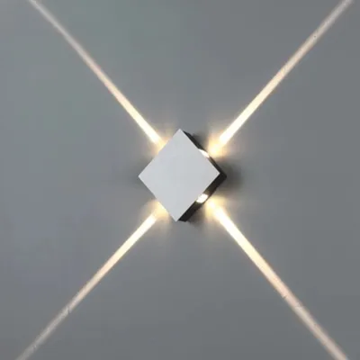 Modern simple square round LED aluminum wall light