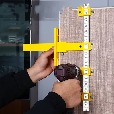 Woodworking wardrobe door handle handle drilling