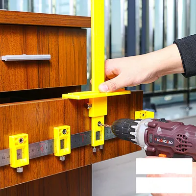 Woodworking wardrobe door handle handle drilling