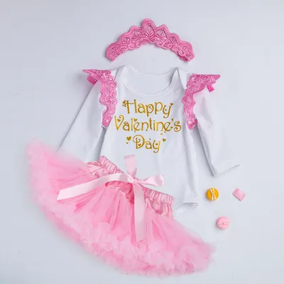 Cross-border baby children's holiday crown romper