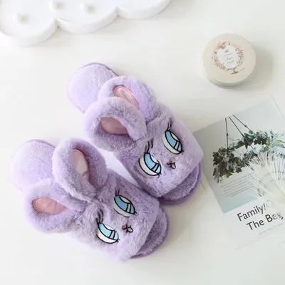 Indoor warm floor slippers in autumn and winter