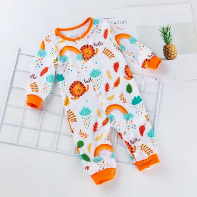 Baby girl romper with long sleeves romper