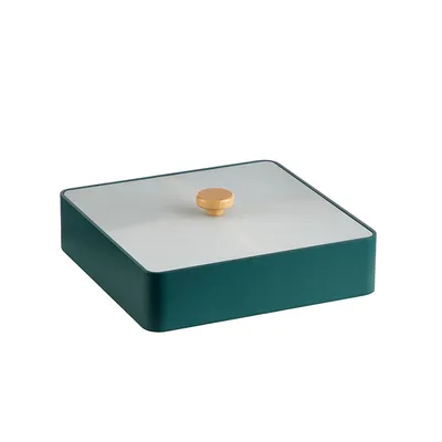 Separated storage solid wood dried fruit tray candy box