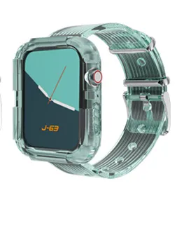 Integrated watch band with TPU protective sleeve for glacier