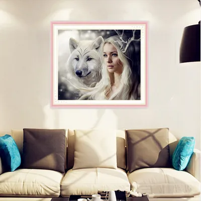 Cross stitch between Beauty and Beast