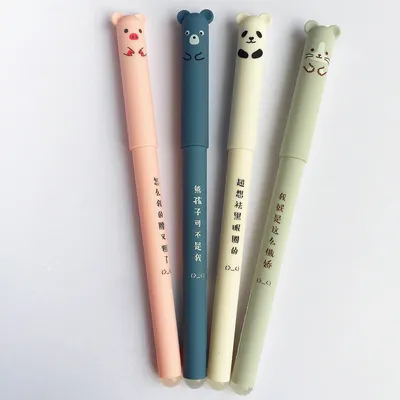 Cartoon erasable easy erasing magic friction gel pen 0.35mm