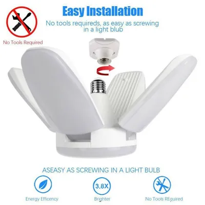 Foldable led garage light deformation lamp