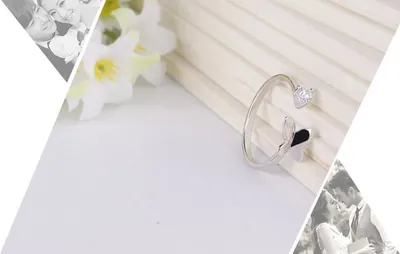 Fashion One Heart One Wing Butterfly Ring