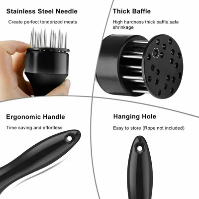 Stainless Steel Meat Tenderizer 21-pin Beef Pork Kitchen Cooking Needle Tool