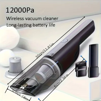 Wireless Red Car Vacuum Cleaner Wireless Car With Strong Suction Handheld Vacuum Cleaner Small Mini Rechargeable Home Vacuum Cleaner