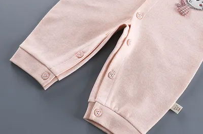 Spring new baby boneless one-piece long sleeves