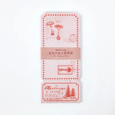 Retro Tearable Message Note Book Letterpress Craft Note Paper