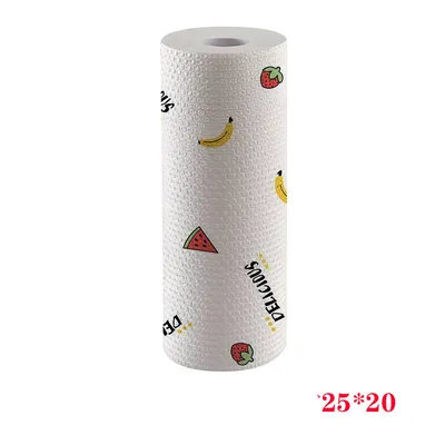 Non-stick Kitchen Printing Lazy Dry And Wet Dual-use Household Rag Disposable Non-woven Fabric