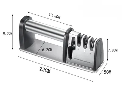 4 In 1 Knife Sharpener 3 Stages Kitchen Grinding Machine Professional Knife Sharpening Tools Household Quick Sharpening Stone