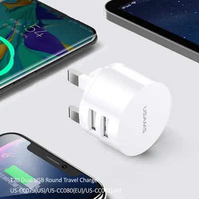 Portable Universal Dual USB Phone Charger