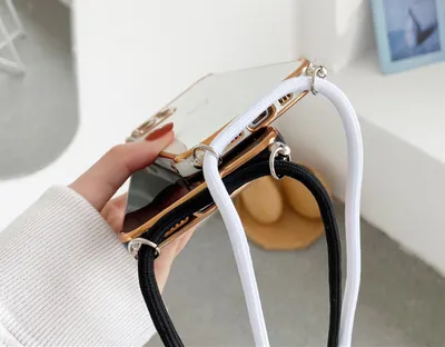 Hollow Love Crossbody Lanyard Phone Case