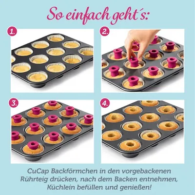 Kitchen Baking Helper Set Multi-Use Silicone Hollow Plugs For Perfect Bread, Cakes And Muffins  Must Have Home Gadget