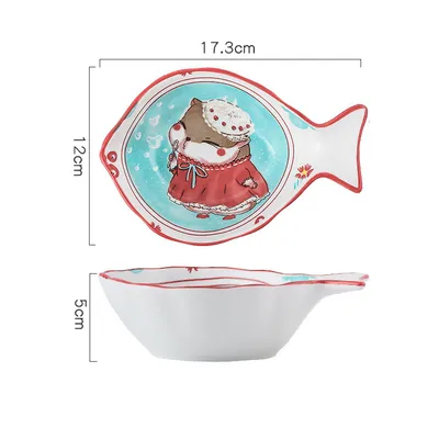 Home Large Nordic Steamed Fish Plate Microwave Available
