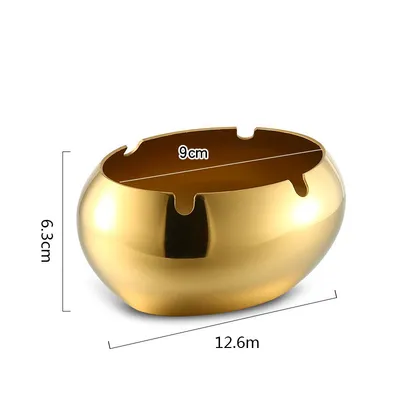 Thickened Stainless Steel Ashtray With Lid