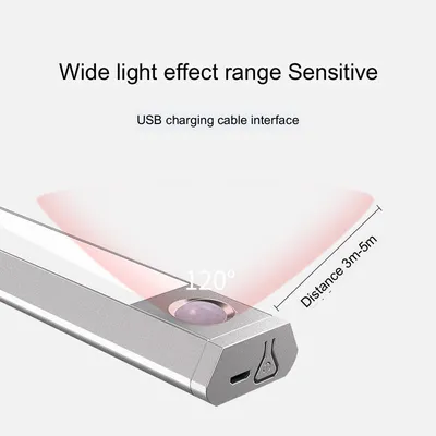 مصباح LED لاسلكي بمستشعر حركة