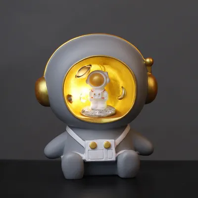 Cartoon Cute Spaceman Bedroom Table Decorations Small Ornaments