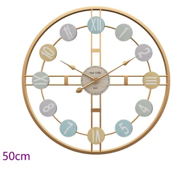 Creative And Simple Craft Wrought Iron Clock