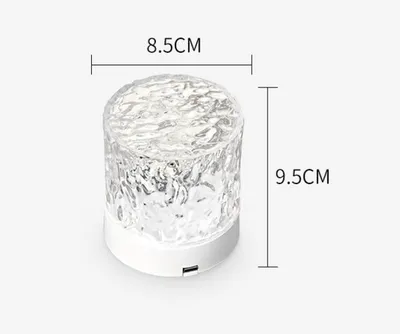 Crystal Lamp Water Ripple Projector Night Light Decoration Home Houses Bedroom Aesthetic Atmosphere Holiday Gift Sunset Lights Home Decor
