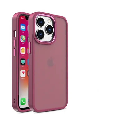 Phone Case Frosted Metal Lens Frame