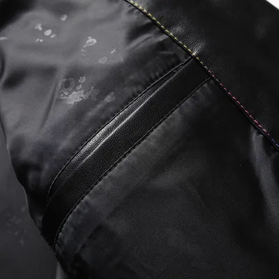 Autumn Men's Fertilizer Plus Size Business Casual Leather Suit