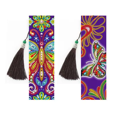 5D Diamond Painting Creative Bookmarks Peacocks