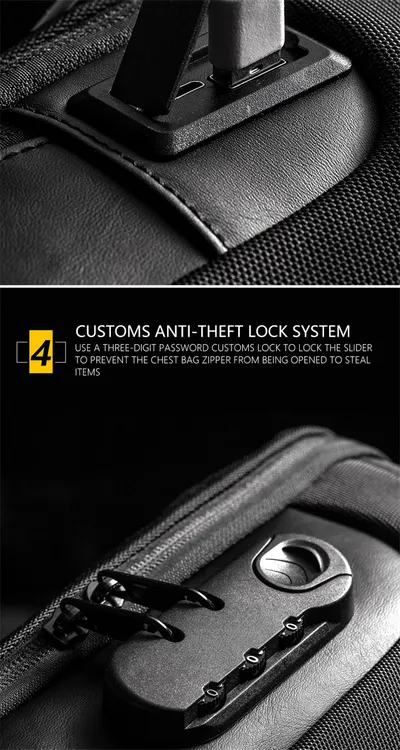 Men  Chest Bag Messenger Bag Anti-theft Shoulder Bags Chest Bag Pack For Male