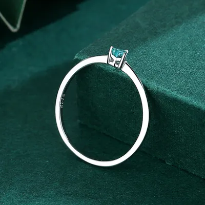 Women's Fashion Sterling Silver Heart-shaped Ring