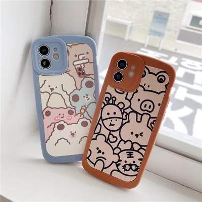 Cartoon Doodle Full Screen Animal Phone Case