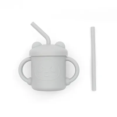 Tableware Infant Children's Silicone Learning Drink Straw Cup