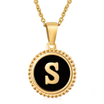 Fashion Stainless Steel Letter Necklace Female