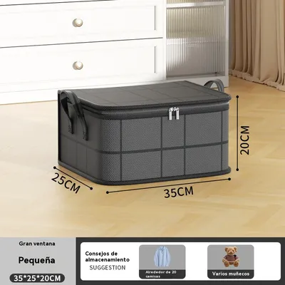 Large Capacity Clothes Storage Bag, Wardrobe Organizer For Clothing & Quilts, Ideal For School & Moving Luggage Storage