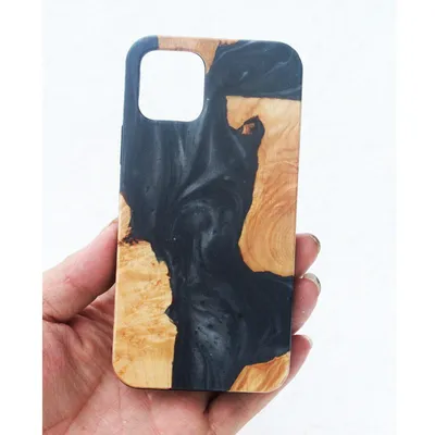 Resin Scar Wood Phone Case Cover