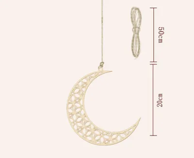 DIY Craft Party Supplies Wooden Pendant