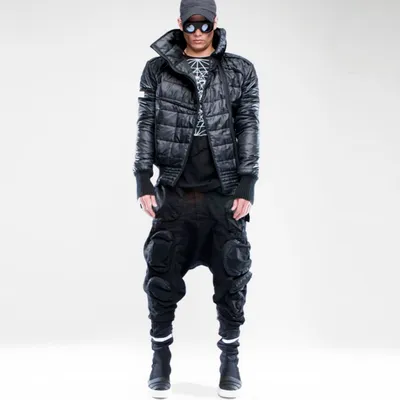 Asymmetric Multi-bag Eight-legged Old Casual Pants For Men