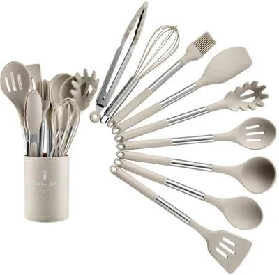 Heat Resistant Non-stick Pot Spoon Spatula Cooking Kitchen Tool Set