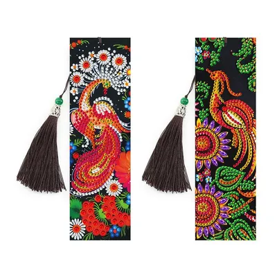 5D Diamond Painting Creative Bookmarks Peacocks