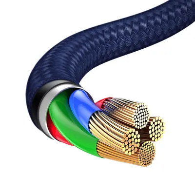 Rapid Series 3 In 1 Cable  For IP Plus Micro Plus Type C Dark Blue