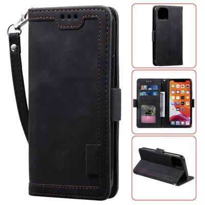 Compatible with Apple, For Iphone 12 Retro Leather Case Card SE Mobile Phone Case Phone Case