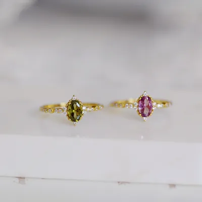 Silver Plated Inlaid Ring For Women