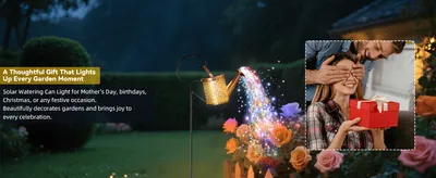 Outdoor Solar Watering Can With Lights Garden Decor Large Solar Powered Lanterns Hanging Waterproof LED Decorative Retro Metal Kettle String Lights For Table Yard Pathway Walkway Gardening Gifts