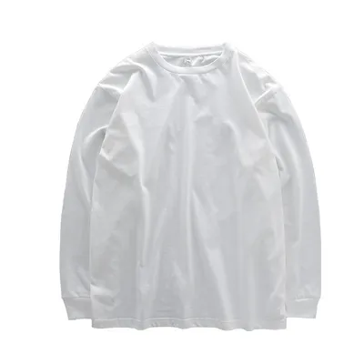 Pure Cotton Loose Sweater Solid Color Bottoming Shirt